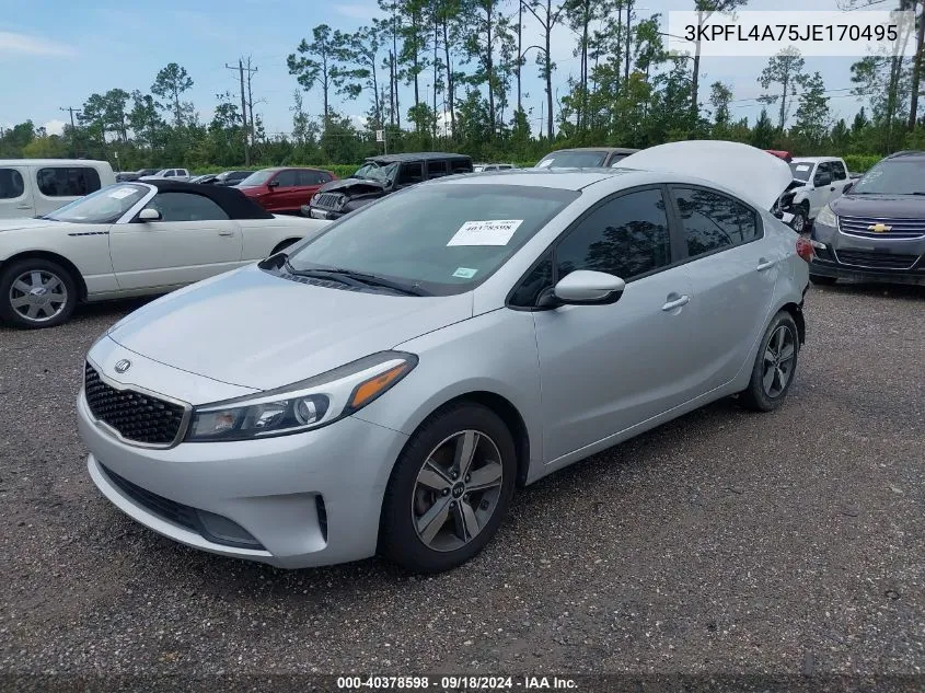 2018 Kia Forte Lx VIN: 3KPFL4A75JE170495 Lot: 40378598