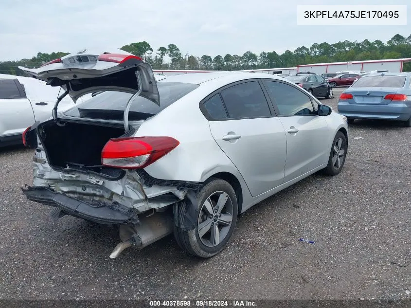 2018 Kia Forte Lx VIN: 3KPFL4A75JE170495 Lot: 40378598