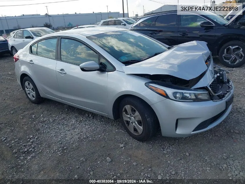 2018 Kia Forte Lx VIN: 3KPFK4A7XJE222898 Lot: 40383084