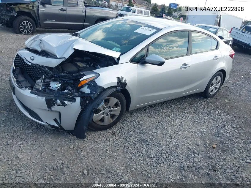 2018 Kia Forte Lx VIN: 3KPFK4A7XJE222898 Lot: 40383084