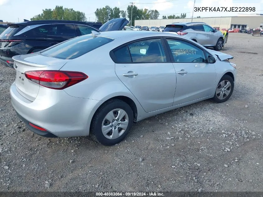 3KPFK4A7XJE222898 2018 Kia Forte Lx