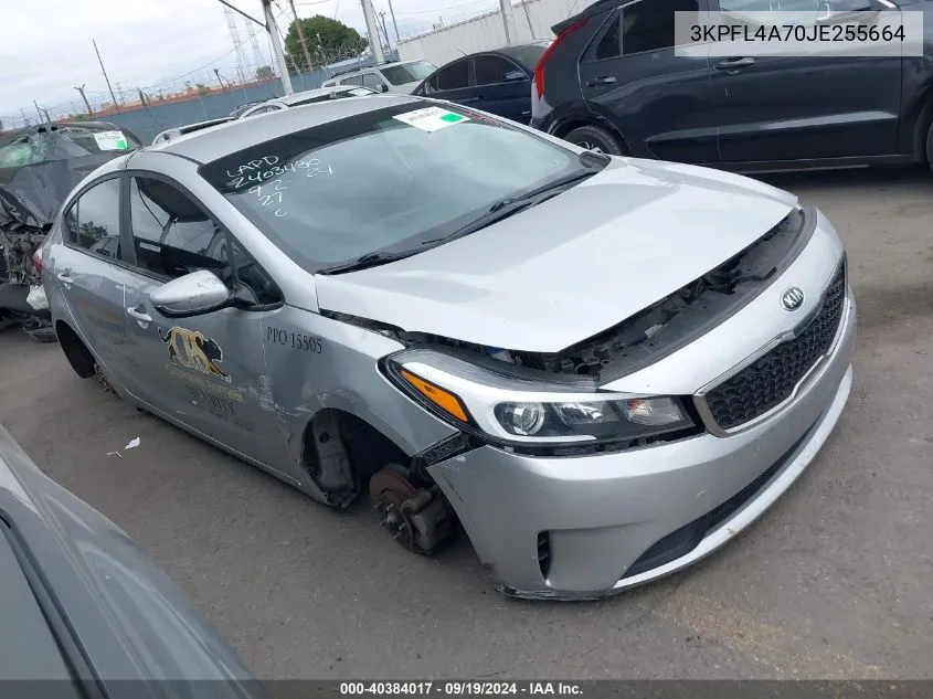 2018 Kia Forte Lx VIN: 3KPFL4A70JE255664 Lot: 40384017