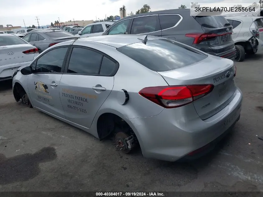 2018 Kia Forte Lx VIN: 3KPFL4A70JE255664 Lot: 40384017