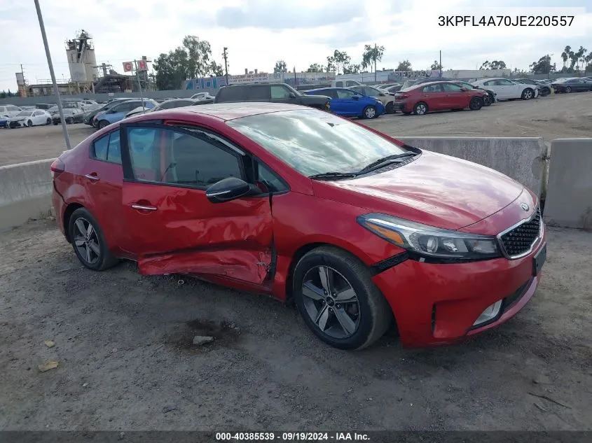 2018 Kia Forte S VIN: 3KPFL4A70JE220557 Lot: 40385539