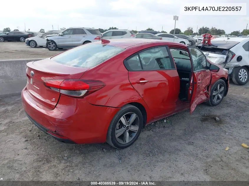 2018 Kia Forte S VIN: 3KPFL4A70JE220557 Lot: 40385539