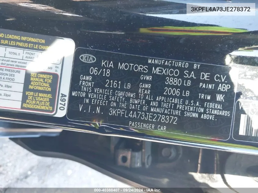 3KPFL4A73JE278372 2018 Kia Forte Lx/S