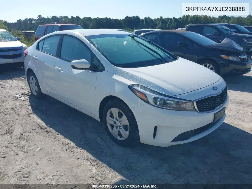 2018 Kia Forte Lx VIN: 3KPFK4A7XJE238888 Lot: 40398236