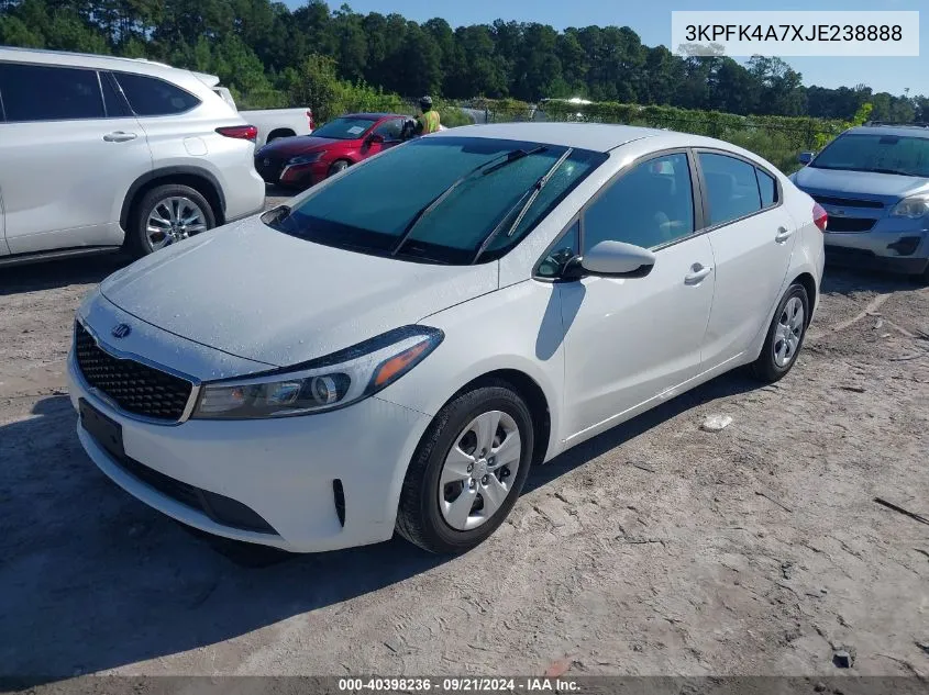 2018 Kia Forte Lx VIN: 3KPFK4A7XJE238888 Lot: 40398236