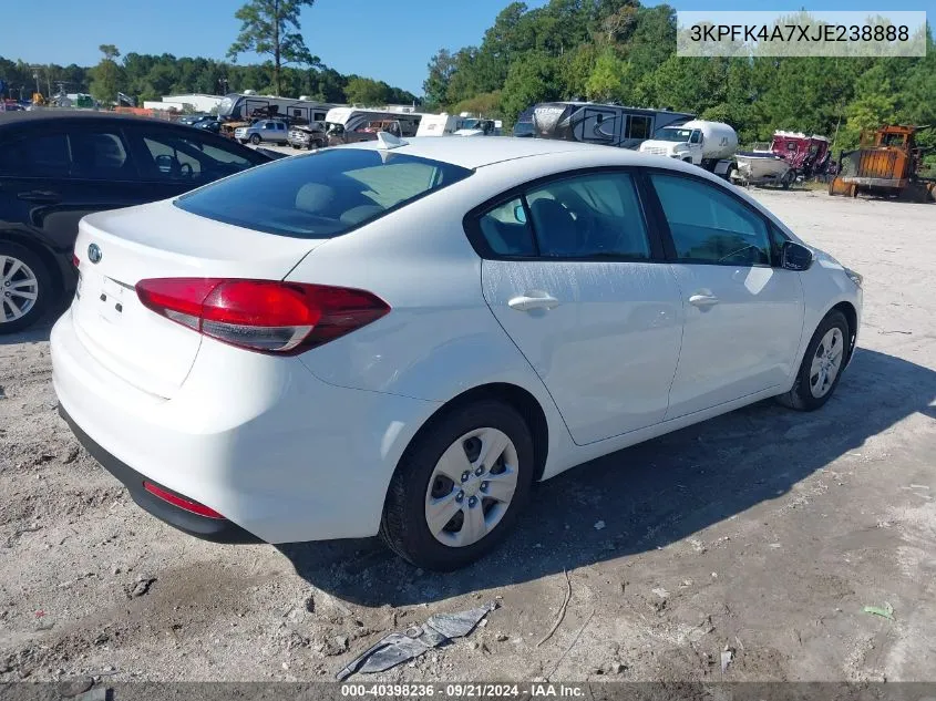 3KPFK4A7XJE238888 2018 Kia Forte Lx