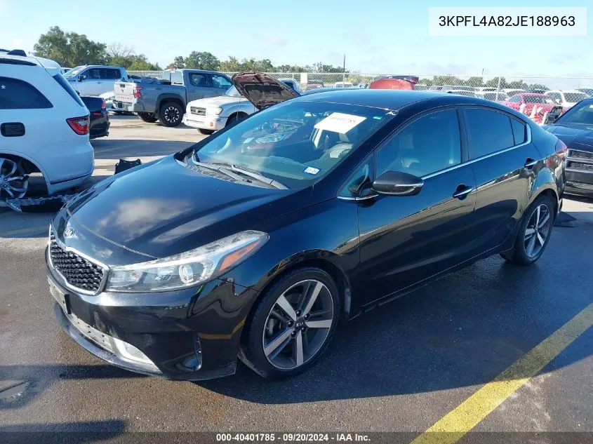 3KPFL4A82JE188963 2018 Kia Forte Ex