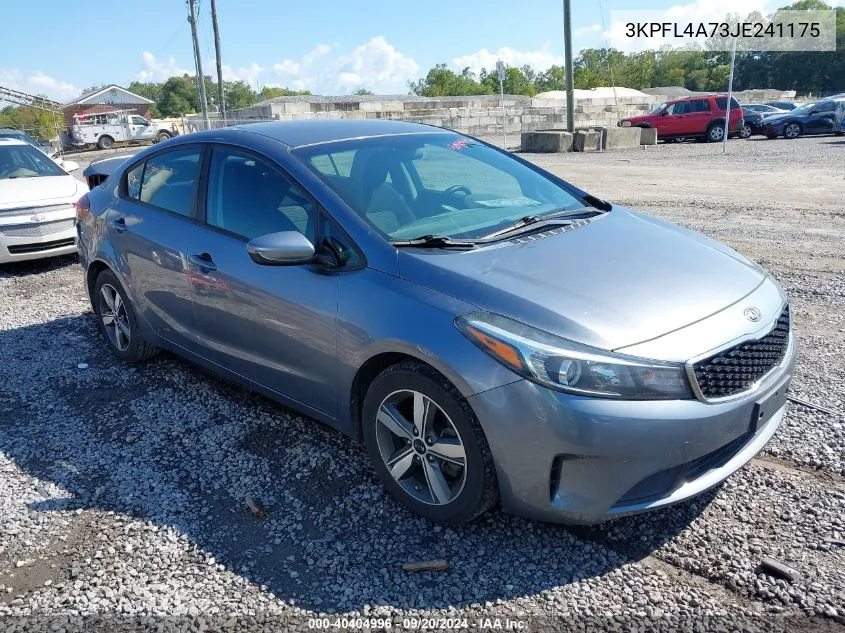 2018 Kia Forte S VIN: 3KPFL4A73JE241175 Lot: 40404996