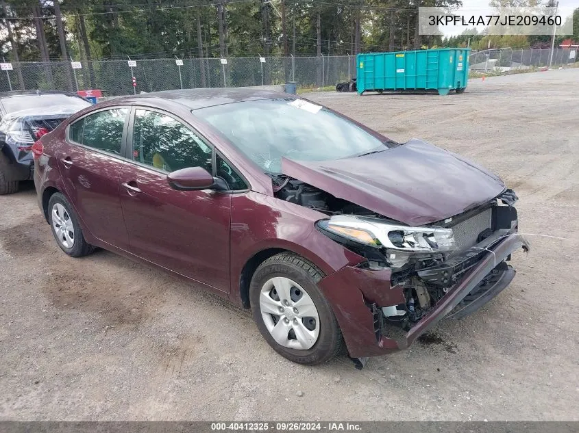 2018 Kia Forte Lx VIN: 3KPFL4A77JE209460 Lot: 40412325