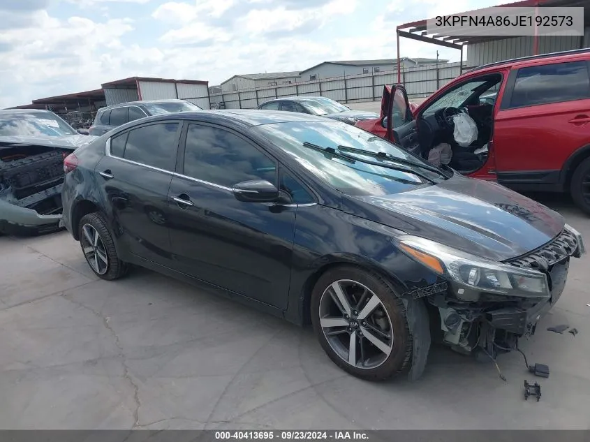 2018 Kia Forte Ex VIN: 3KPFN4A86JE192573 Lot: 40413695