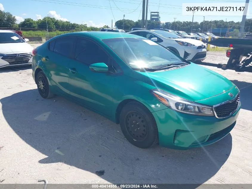 3KPFK4A71JE271147 2018 Kia Forte Lx