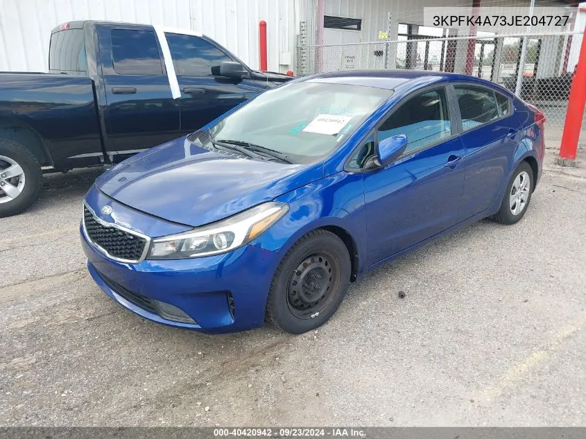 2018 Kia Forte Lx VIN: 3KPFK4A73JE204727 Lot: 40420942