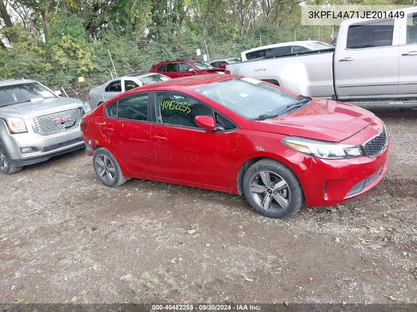 3KPFL4A71JE201449 2018 Kia Forte S