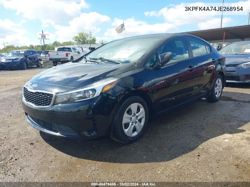 2018 Kia Forte Lx VIN: 3KPFK4A74JE268954 Lot: 40479486