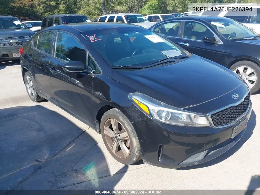 2018 Kia Forte S VIN: 3KPFL4A76JE226394 Lot: 40480674