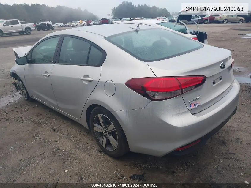 2018 Kia Forte Lx/S VIN: 3KPFL4A79JE240063 Lot: 40482636