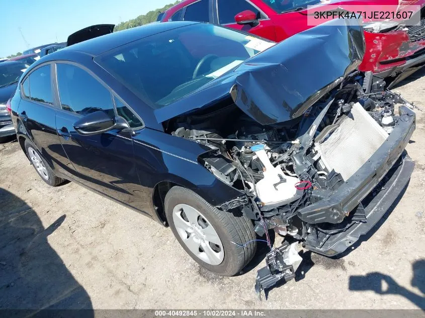 2018 Kia Forte Lx VIN: 3KPFK4A71JE221607 Lot: 40492845