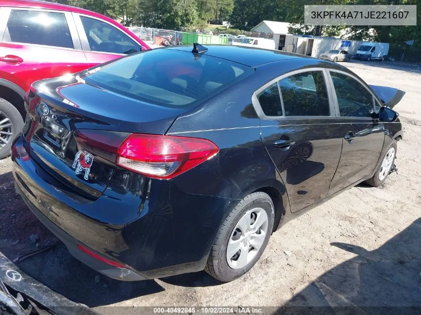 2018 Kia Forte Lx VIN: 3KPFK4A71JE221607 Lot: 40492845