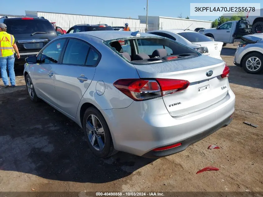 2018 Kia Forte Lx VIN: 3KPFL4A70JE255678 Lot: 40498858