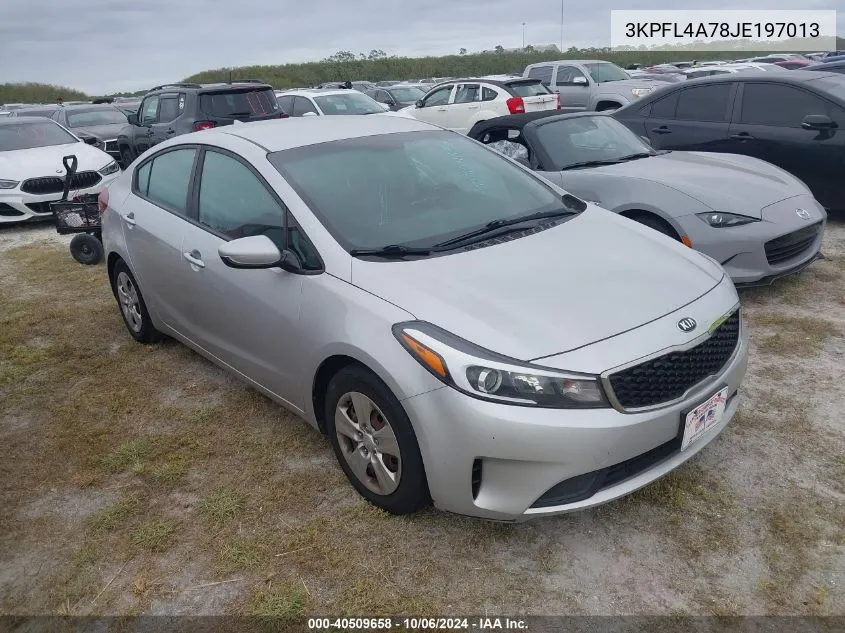 2018 Kia Forte Lx/S VIN: 3KPFL4A78JE197013 Lot: 40509658