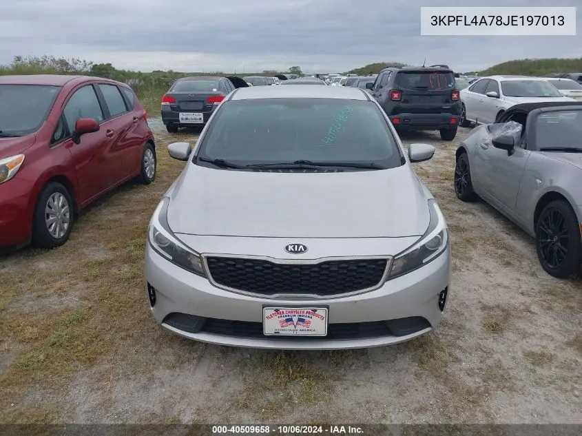 2018 Kia Forte Lx/S VIN: 3KPFL4A78JE197013 Lot: 40509658