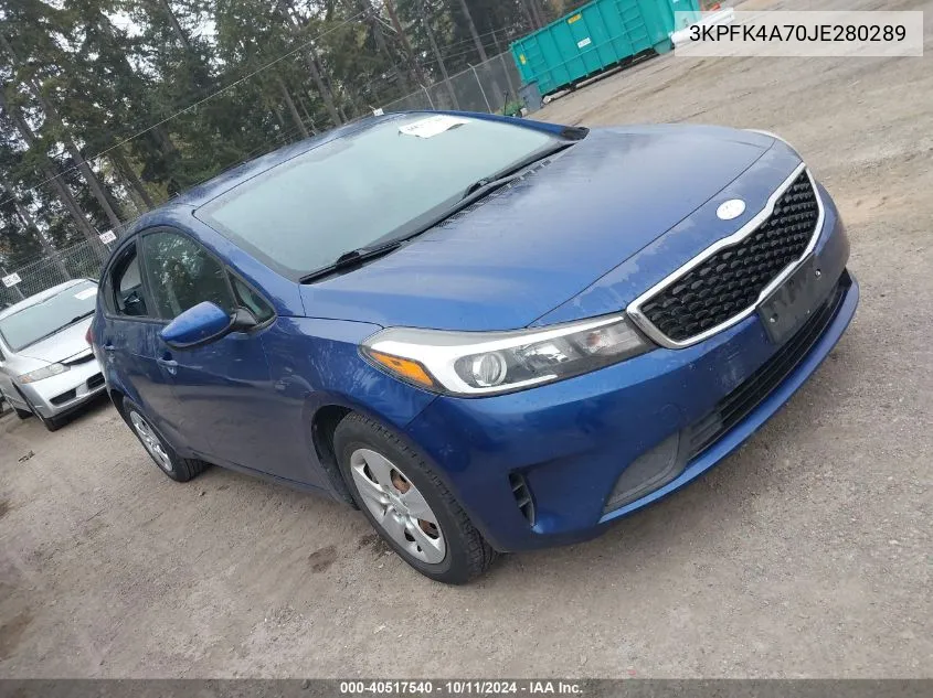 2018 Kia Forte Lx VIN: 3KPFK4A70JE280289 Lot: 40517540