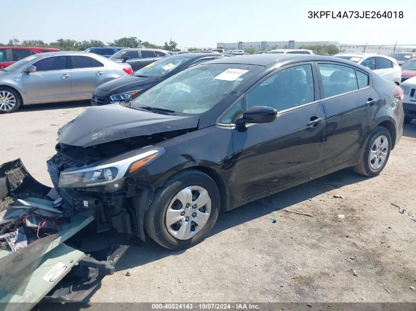 2018 Kia Forte Lx VIN: 3KPFL4A73JE264018 Lot: 40524143