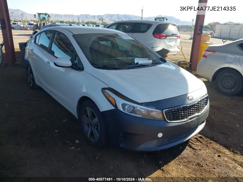 3KPFL4A77JE214335 2018 Kia Forte Lx