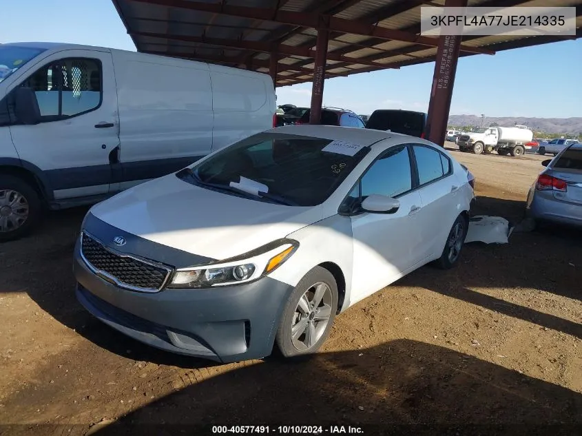 3KPFL4A77JE214335 2018 Kia Forte Lx