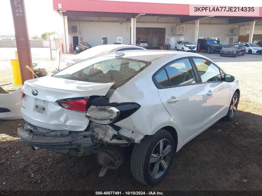 2018 Kia Forte Lx VIN: 3KPFL4A77JE214335 Lot: 40577491