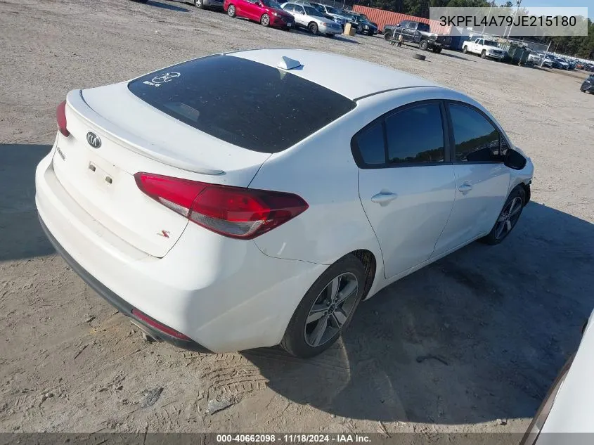 2018 Kia Forte S VIN: 3KPFL4A79JE215180 Lot: 40662098