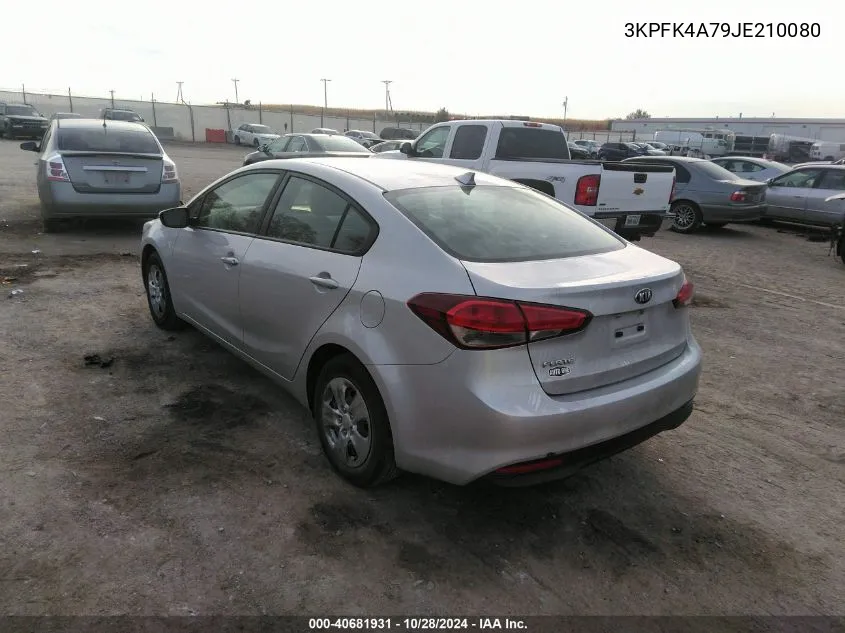 2018 Kia Forte Lx VIN: 3KPFK4A79JE210080 Lot: 40681931