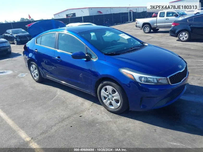 2018 Kia Forte Lx VIN: 3KPFK4A78JE180313 Lot: 40686688