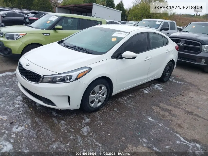 2018 Kia Forte Lx VIN: 3KPFK4A74JE218409 Lot: 40695406