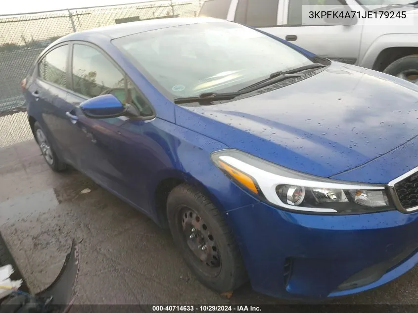 2018 Kia Forte Lx VIN: 3KPFK4A71JE179245 Lot: 40714633