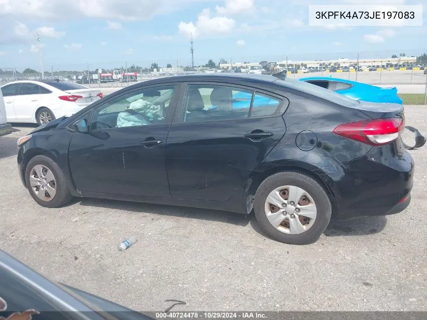 2018 Kia Forte Lx VIN: 3KPFK4A73JE197083 Lot: 40724478