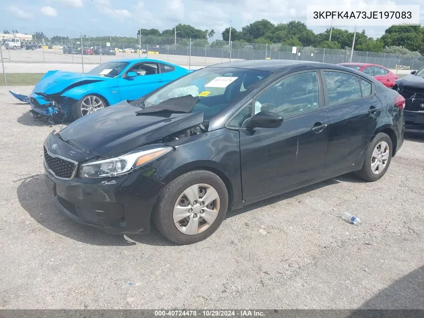 2018 Kia Forte Lx VIN: 3KPFK4A73JE197083 Lot: 40724478