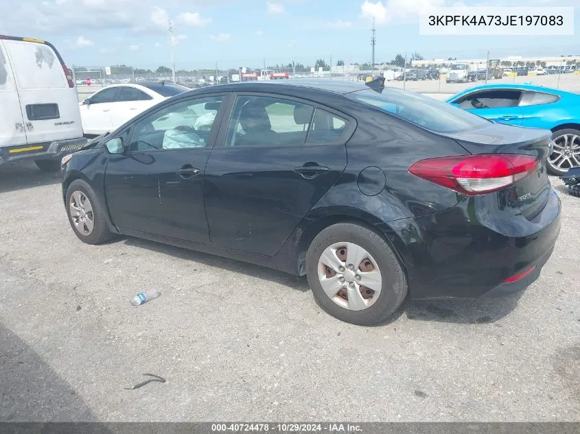 2018 Kia Forte Lx VIN: 3KPFK4A73JE197083 Lot: 40724478