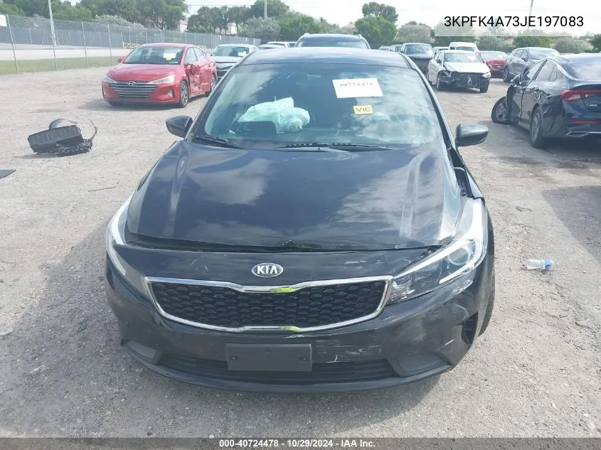 2018 Kia Forte Lx VIN: 3KPFK4A73JE197083 Lot: 40724478