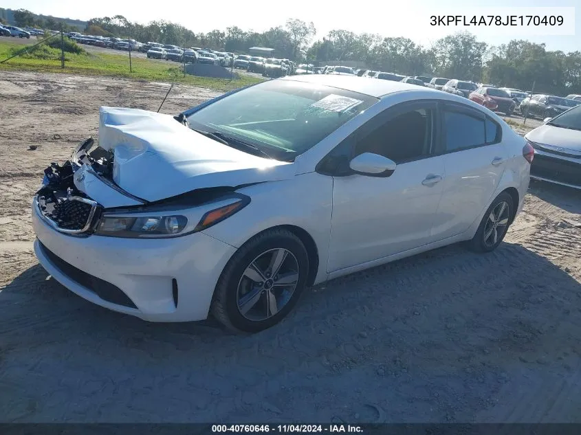 2018 Kia Forte Lx VIN: 3KPFL4A78JE170409 Lot: 40760646