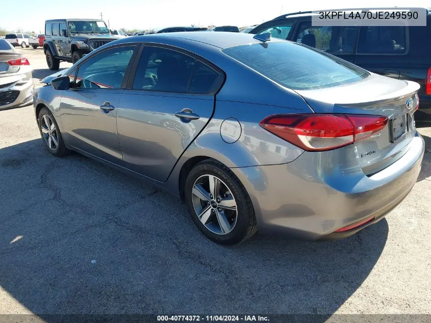 3KPFL4A70JE249590 2018 Kia Forte S