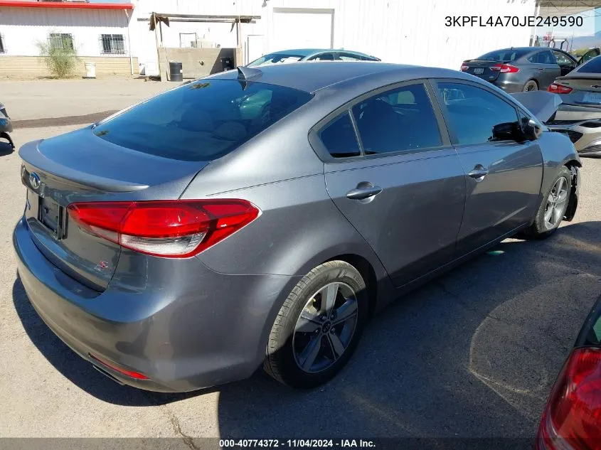 3KPFL4A70JE249590 2018 Kia Forte S