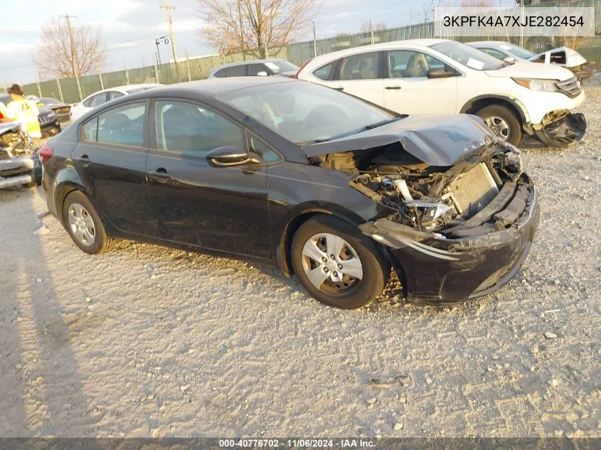 2018 Kia Forte Lx VIN: 3KPFK4A7XJE282454 Lot: 40776702