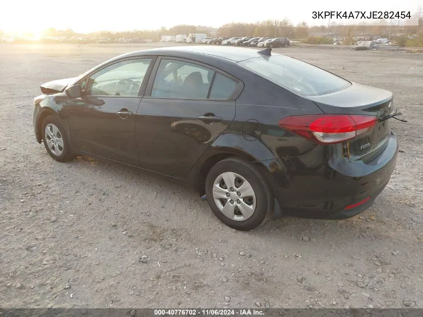 2018 Kia Forte Lx VIN: 3KPFK4A7XJE282454 Lot: 40776702