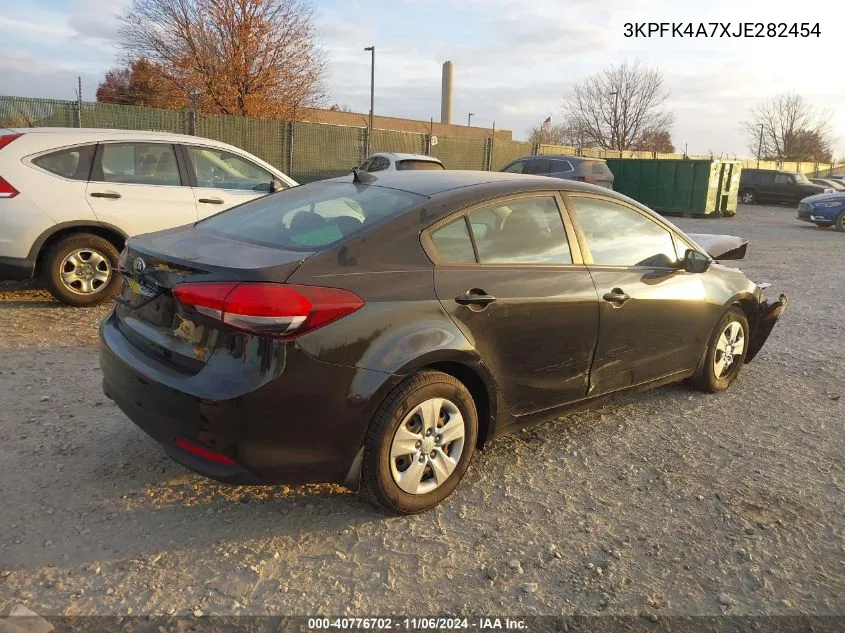 2018 Kia Forte Lx VIN: 3KPFK4A7XJE282454 Lot: 40776702