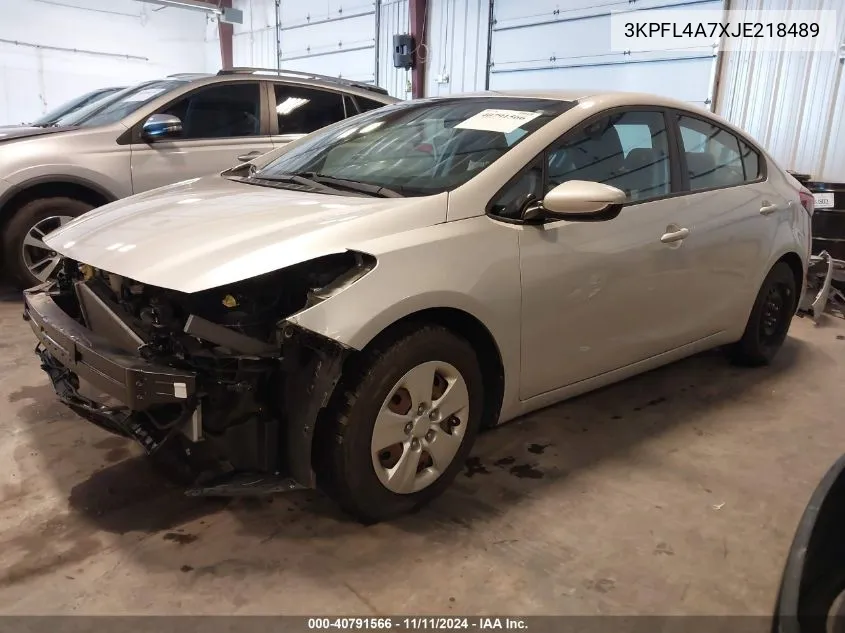 2018 Kia Forte Lx VIN: 3KPFL4A7XJE218489 Lot: 40791566