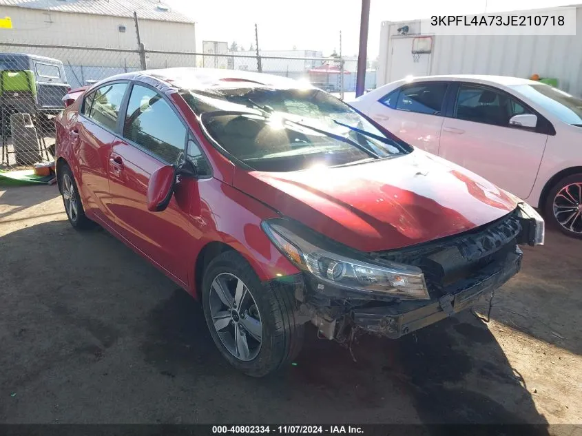 2018 Kia Forte S VIN: 3KPFL4A73JE210718 Lot: 40802334